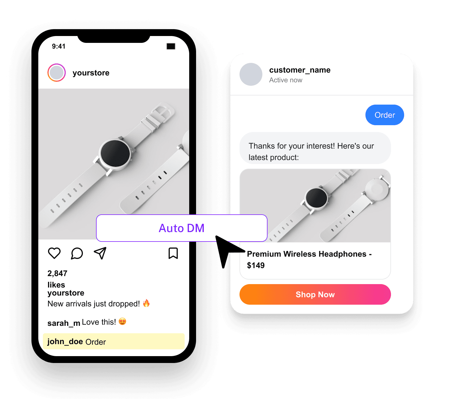 AutopubliX Instant DM Replies for Instagram Post Comments