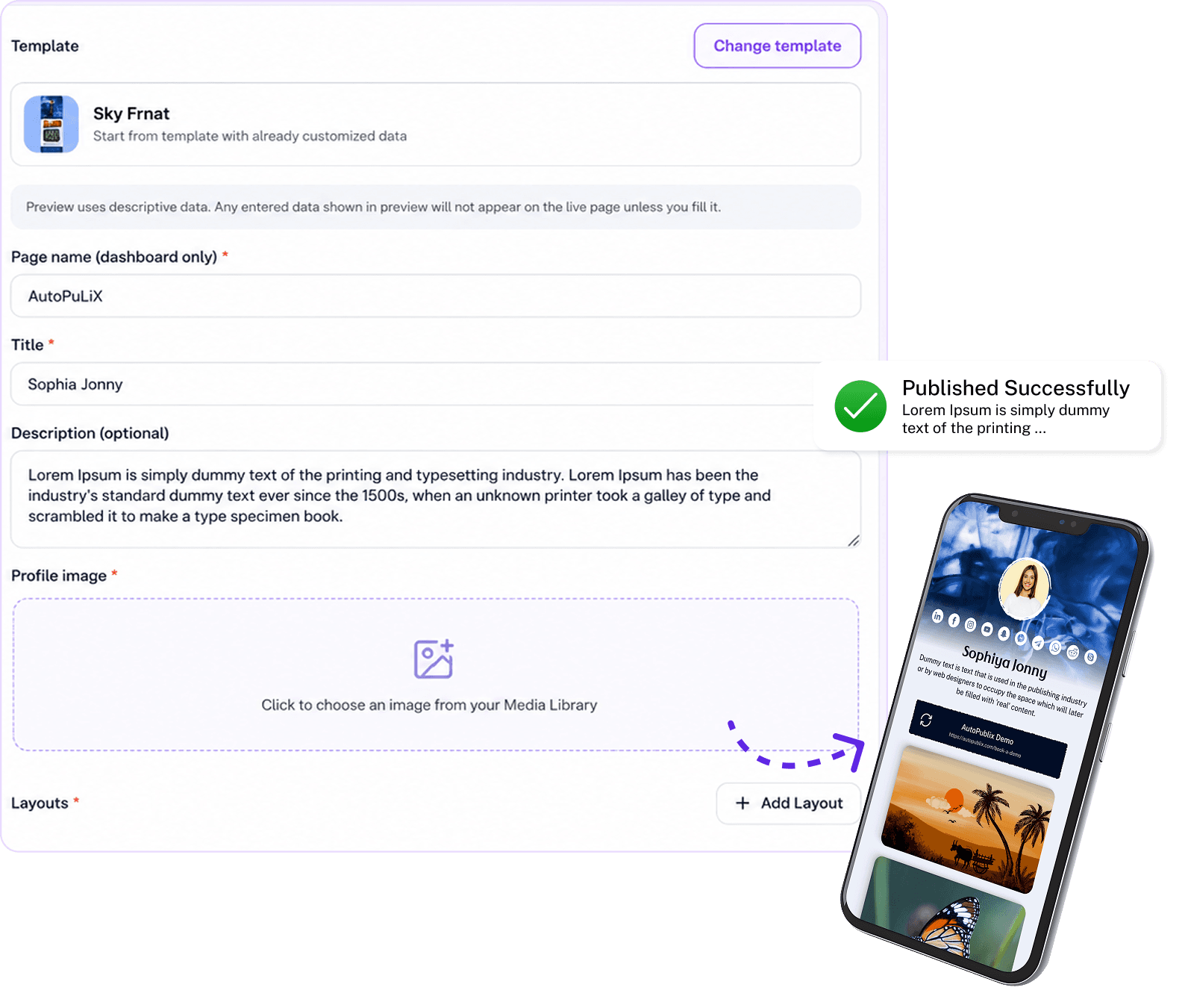 Brand Identity Setup UI