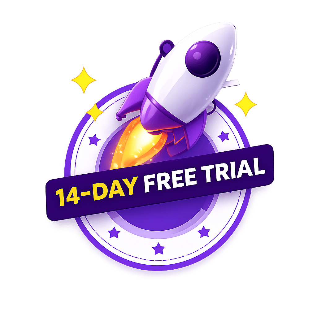 14-day free trial rocket badge 14-day free trial rocket badge